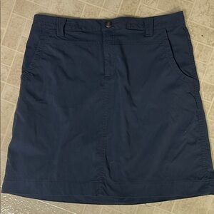 Eddie Bauer Blue Knee-Length A-Line Skirt